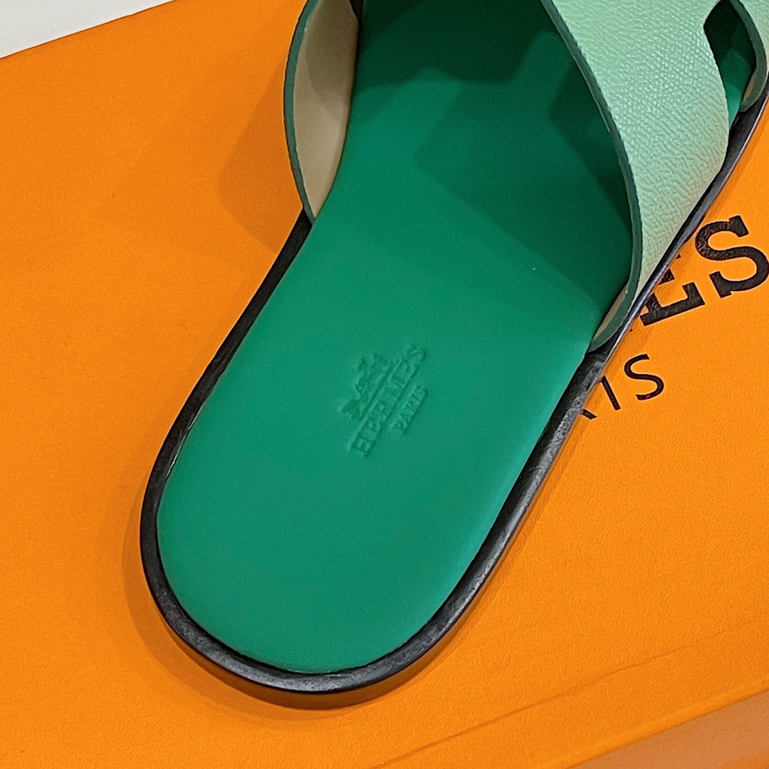 HERMES SANDAL IZMIR GREEN