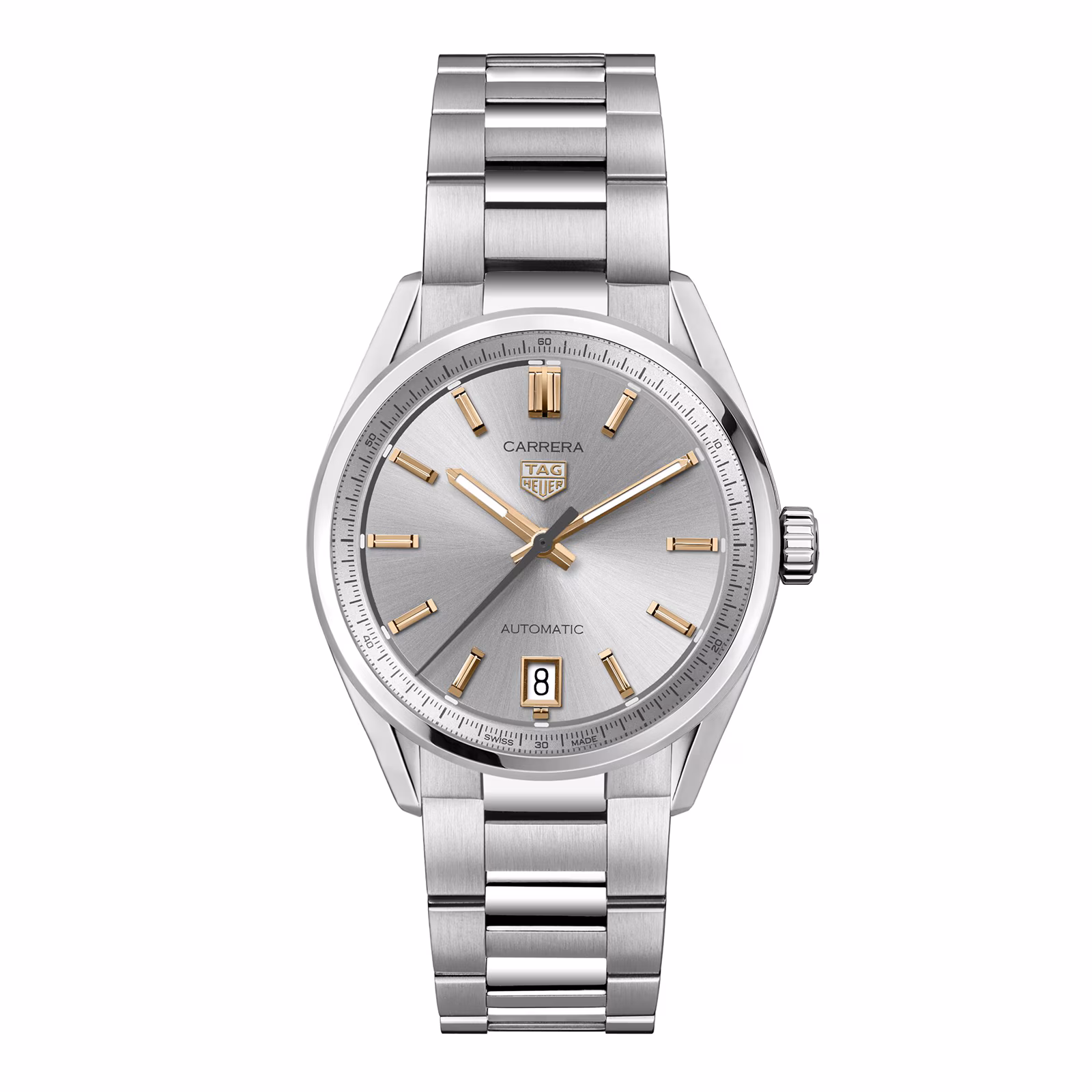 TAG Heuer Carrera Date 36mm Unisex Watch Silver WBN2310.BA0001
