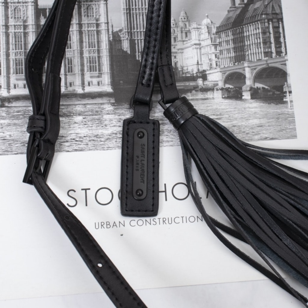 Saint Laurent Lou Camera Bag In Quilted Leather Black Noir 23Cm 761554DV7081000