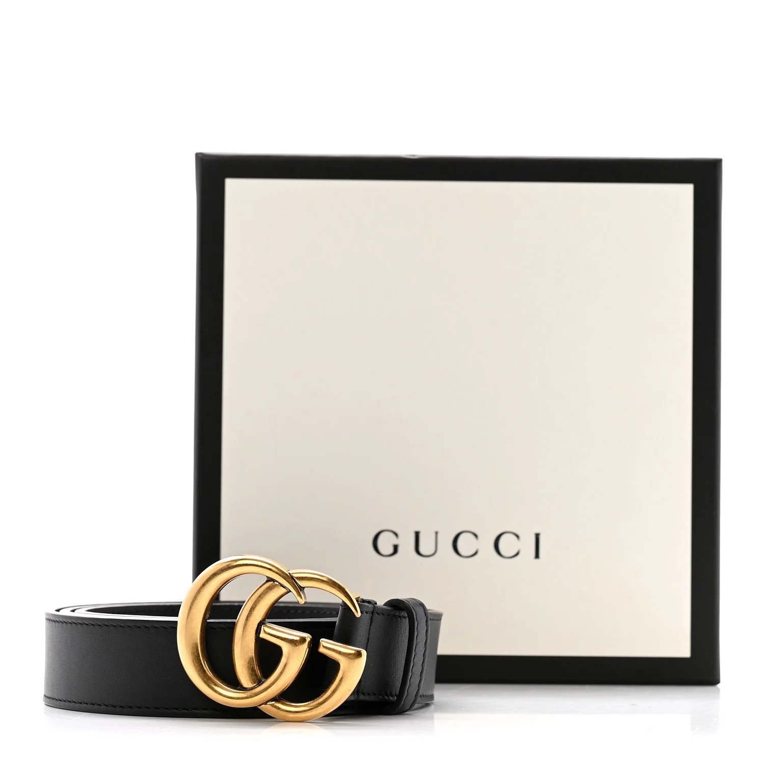 Calfskin Double G 30mm Belt 90 36 Black