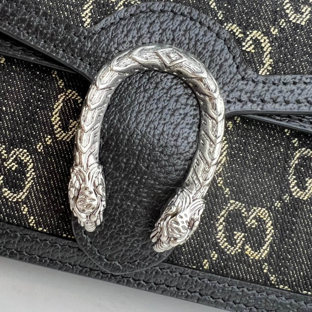 Gucci Dionysus GG Super Mini Bag in Black