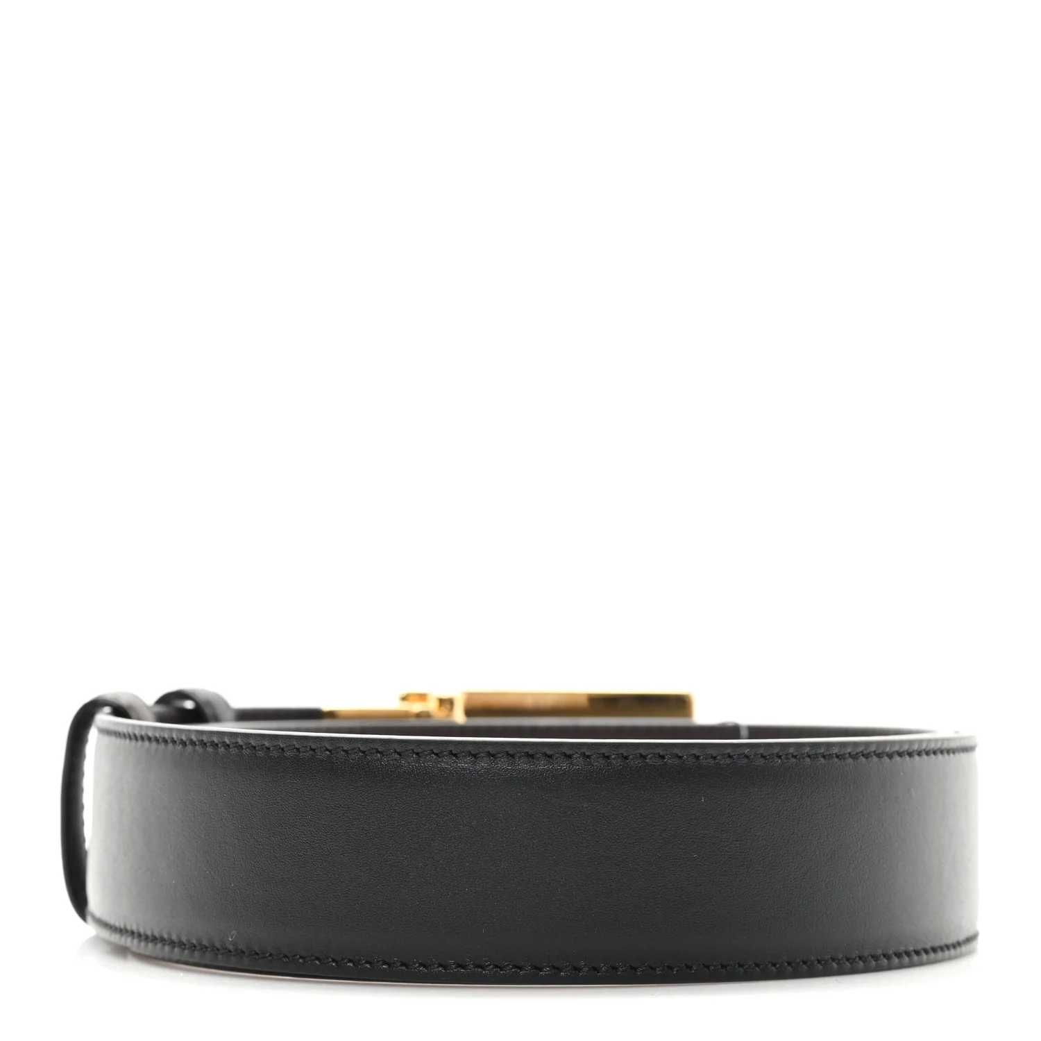 Moon Calfskin Square G Reversible 35mm Belt 95 38 Black