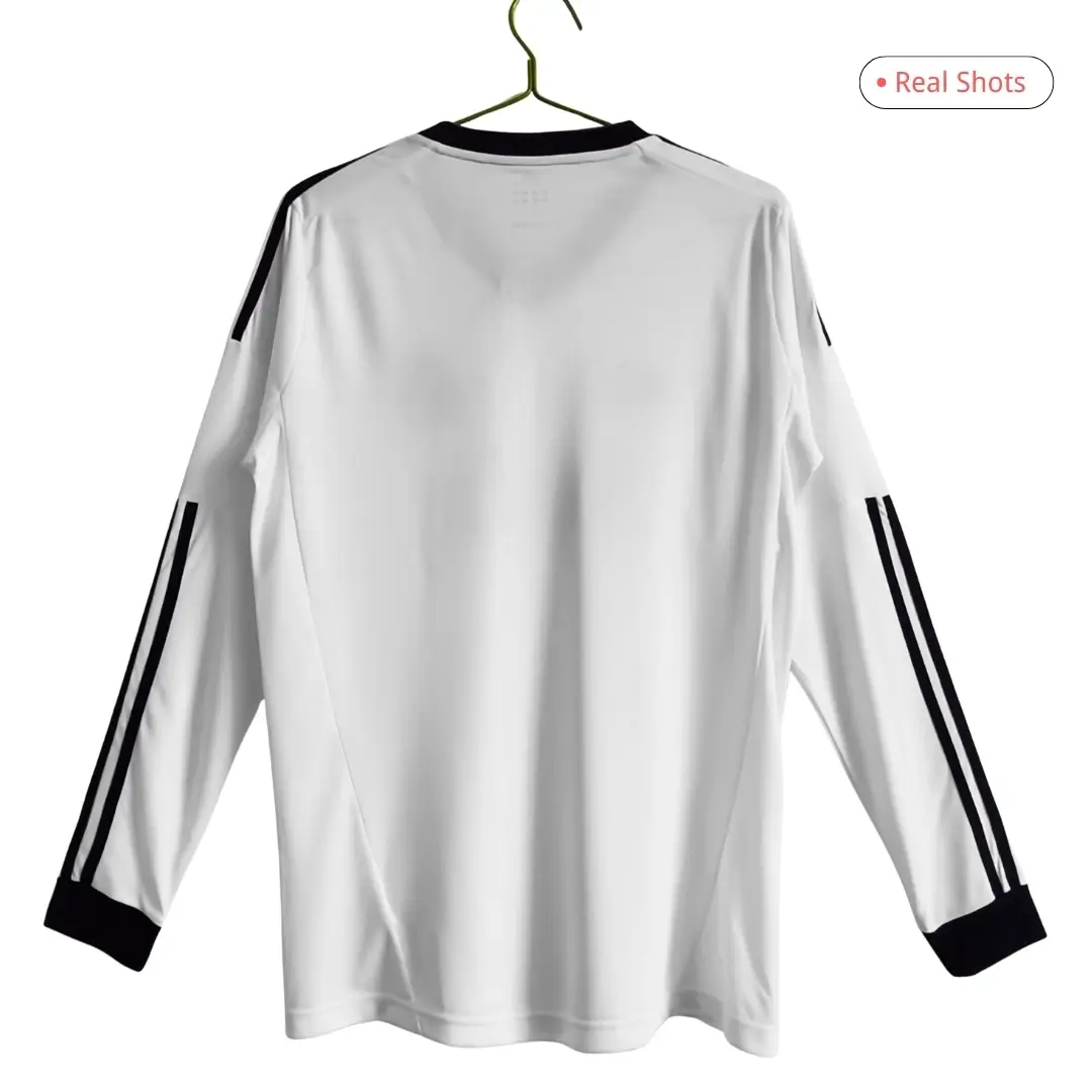 Real Madrid 2012/13 Home Long Sleeve Retro Soccer Jersey