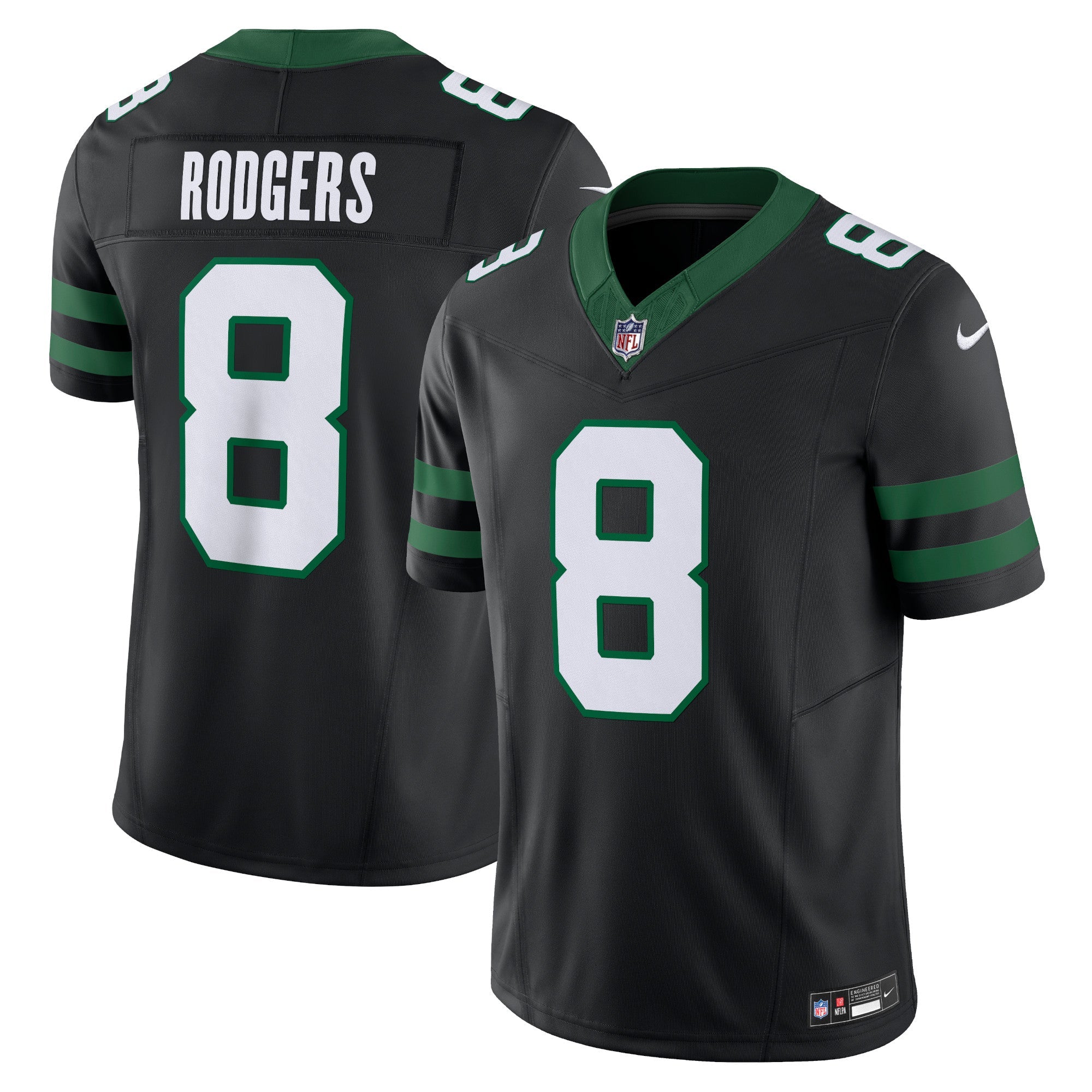 Aaron Rodgers New York Jets Nike Alternate Vapor F.U.S.E. Limited Jersey  - Legacy Black