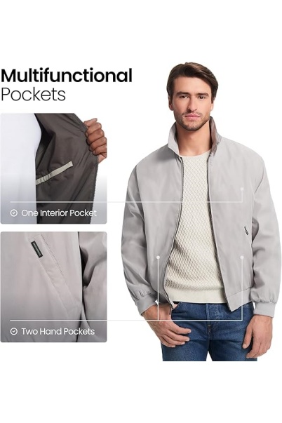 Men's Golf Jacket - Lightweight Windbreaker
