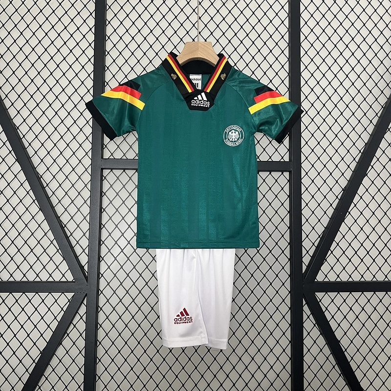 Retro kids 1992 Kids Germany away Völler Football jersey retro