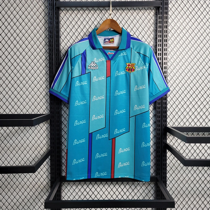 Retro 1995-97 FC Barcelona away RONALDO  Football jersey retro