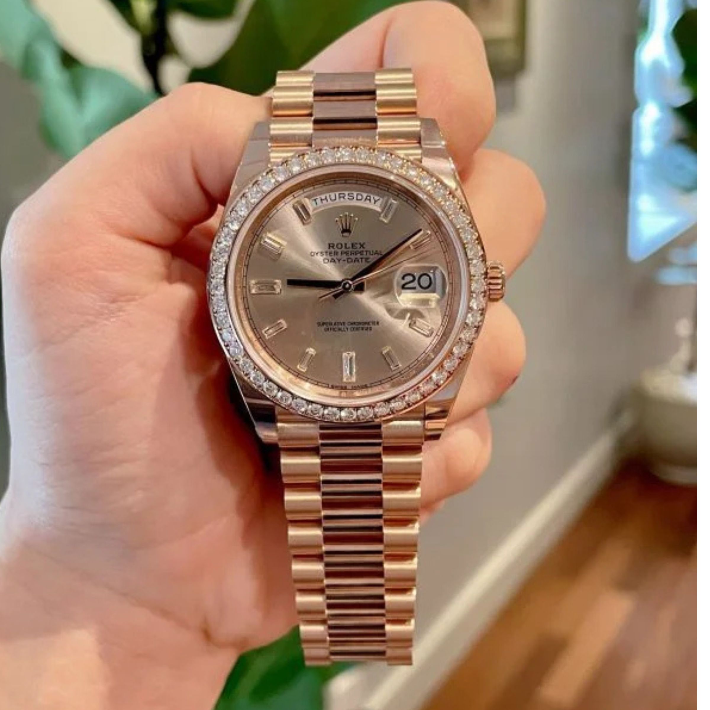 [Superclone] Rolex Day-Date 36mm Silver Dial President 128345RBR