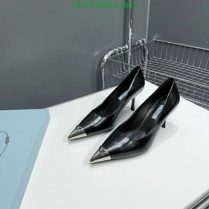 Prada Brushed Leather Pumps Black