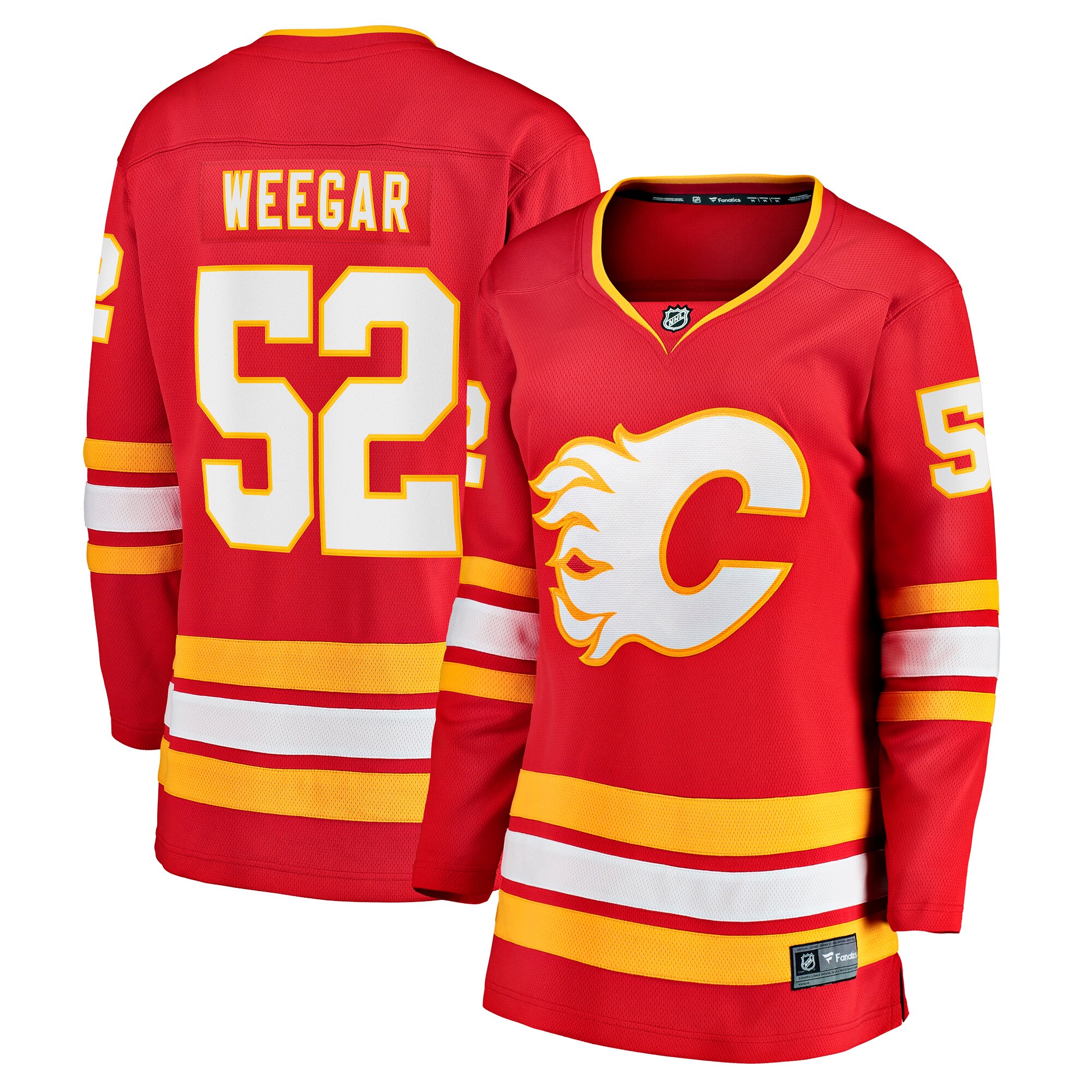 MacKenzie Weegar Calgary Flames Fanatics Women’s Home Breakaway Player Jersey – Red