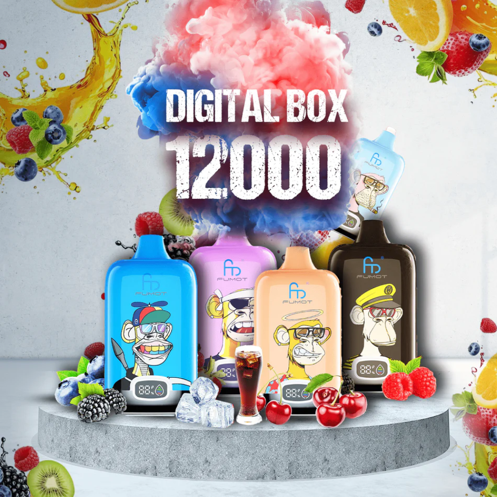 （3 pieces）RandM Digital Box 12000 Puffs Disposable Vape