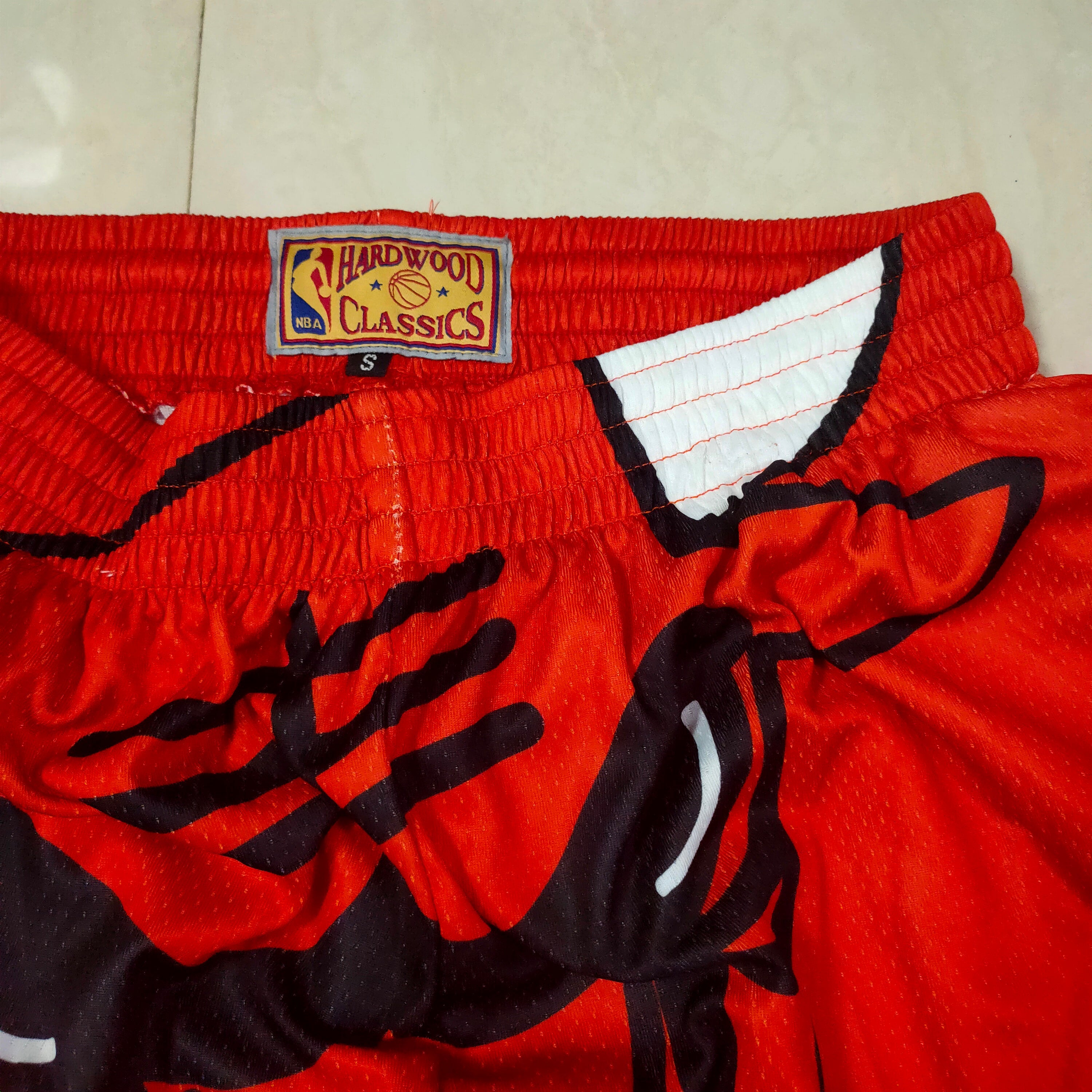 Chicago Bulls red mitchell&ness pocket pants