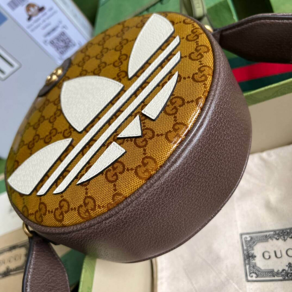 adidas x Gucci Ophidia Small Shoulder Bag in GG Crystal Canvas