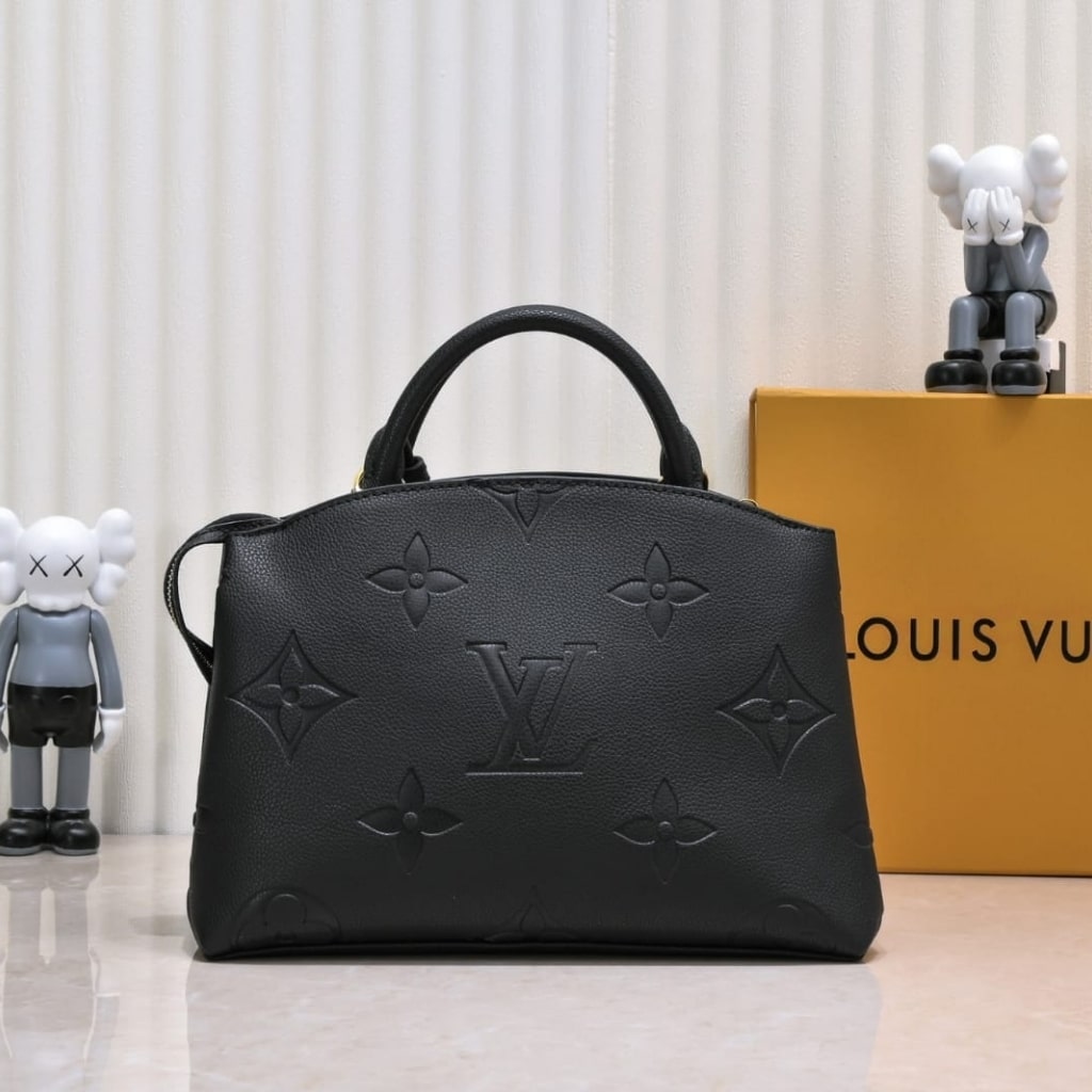 Louis Vuitton Petit Palais Monogram Empreinte Leather Black 29Cm M58916