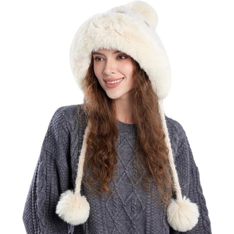 Women Winter Sherpa Beanie Hats