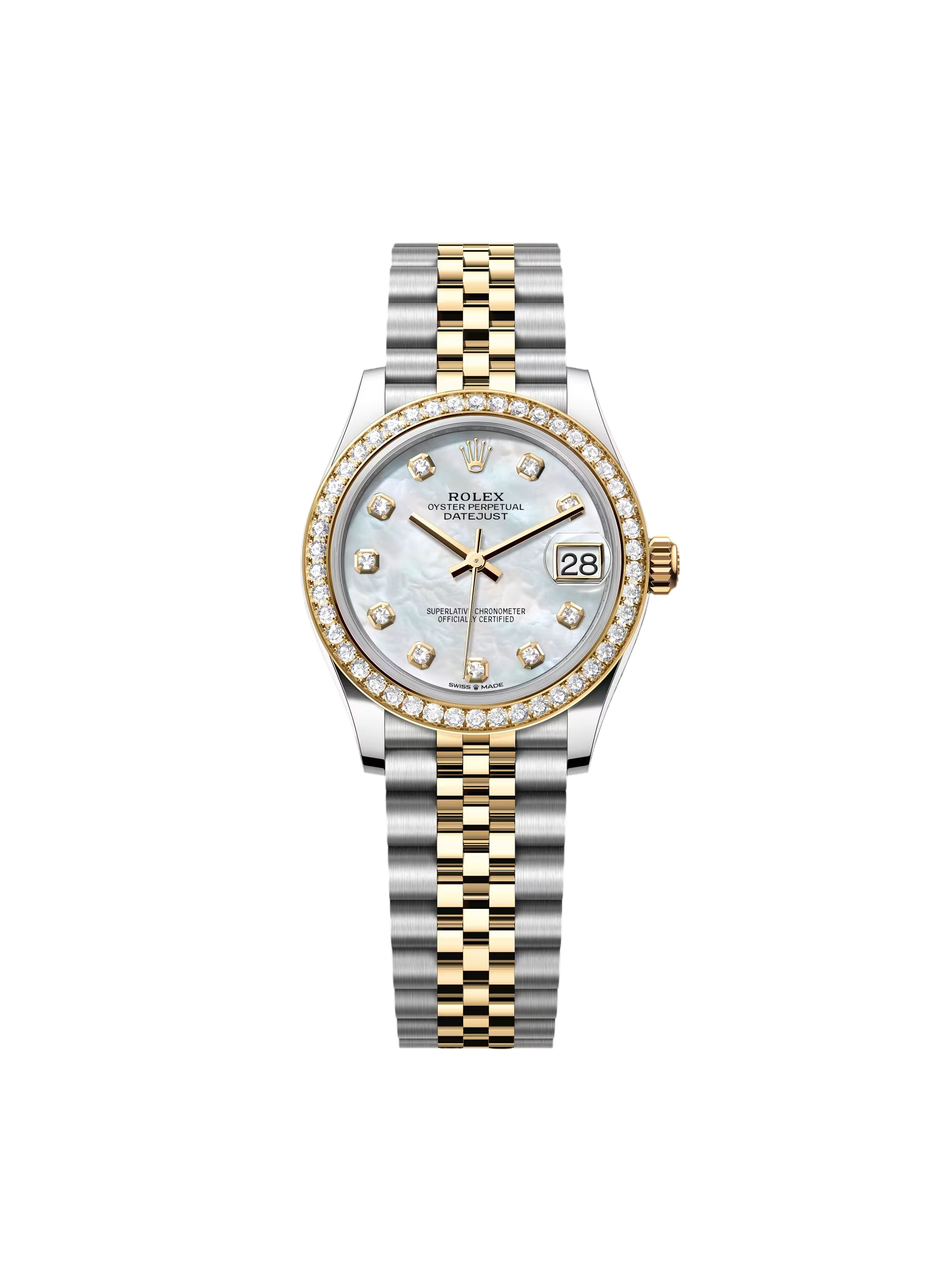 Rolex Datejust m278383-0027/0028 31mm Mother of Pearl Dial Oyster Bracelet