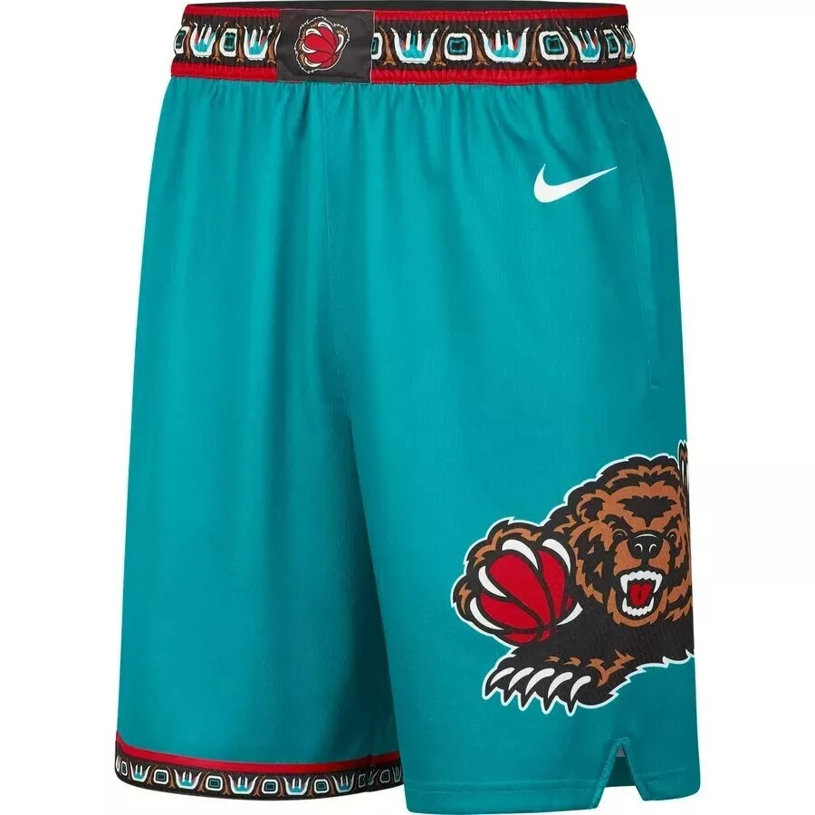 kid Memphis Grizzlies Green Juston Retro Shorts