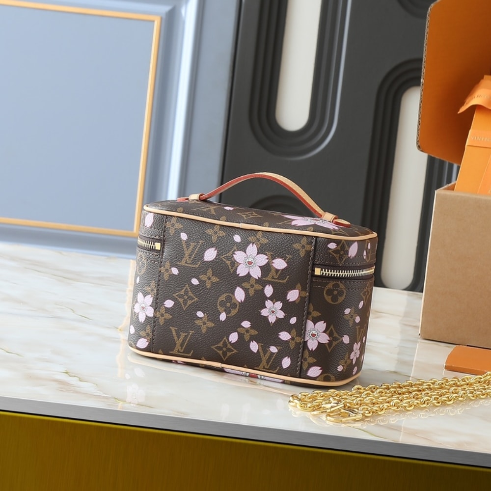 Louis Vuitton x Takashi Murakami Nice Mini Sakura Brown 20cm M14181