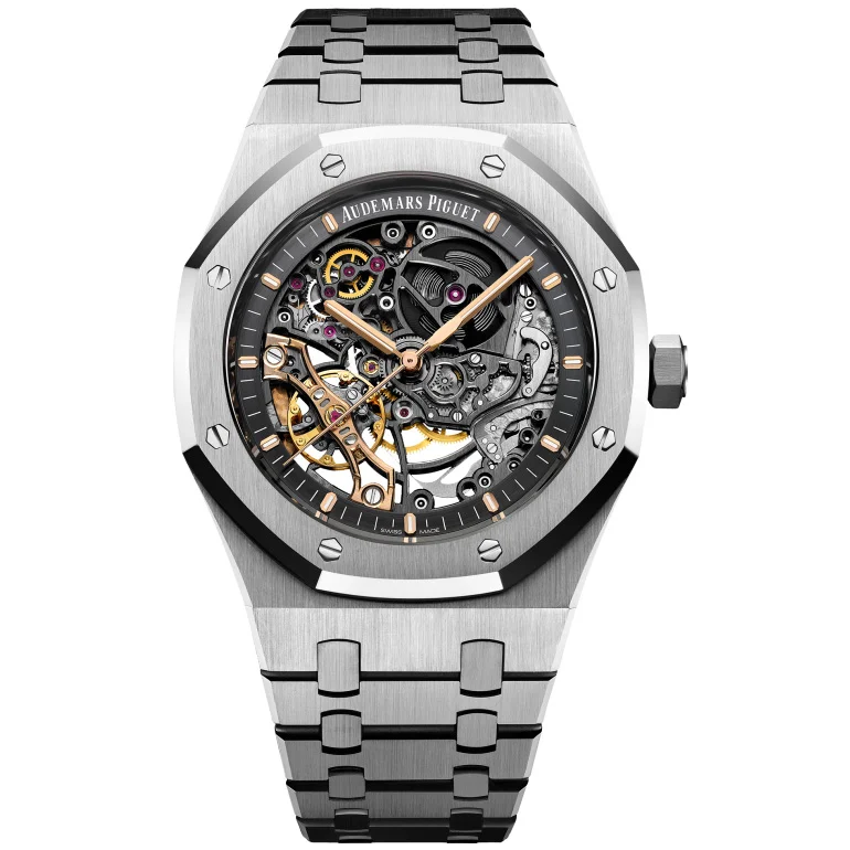 AUDEMARS PIGUET Royal Oak 15407ST.OO.1220ST.01 Grey Openworked Dial 41Mm Stainless Steel Super Clone