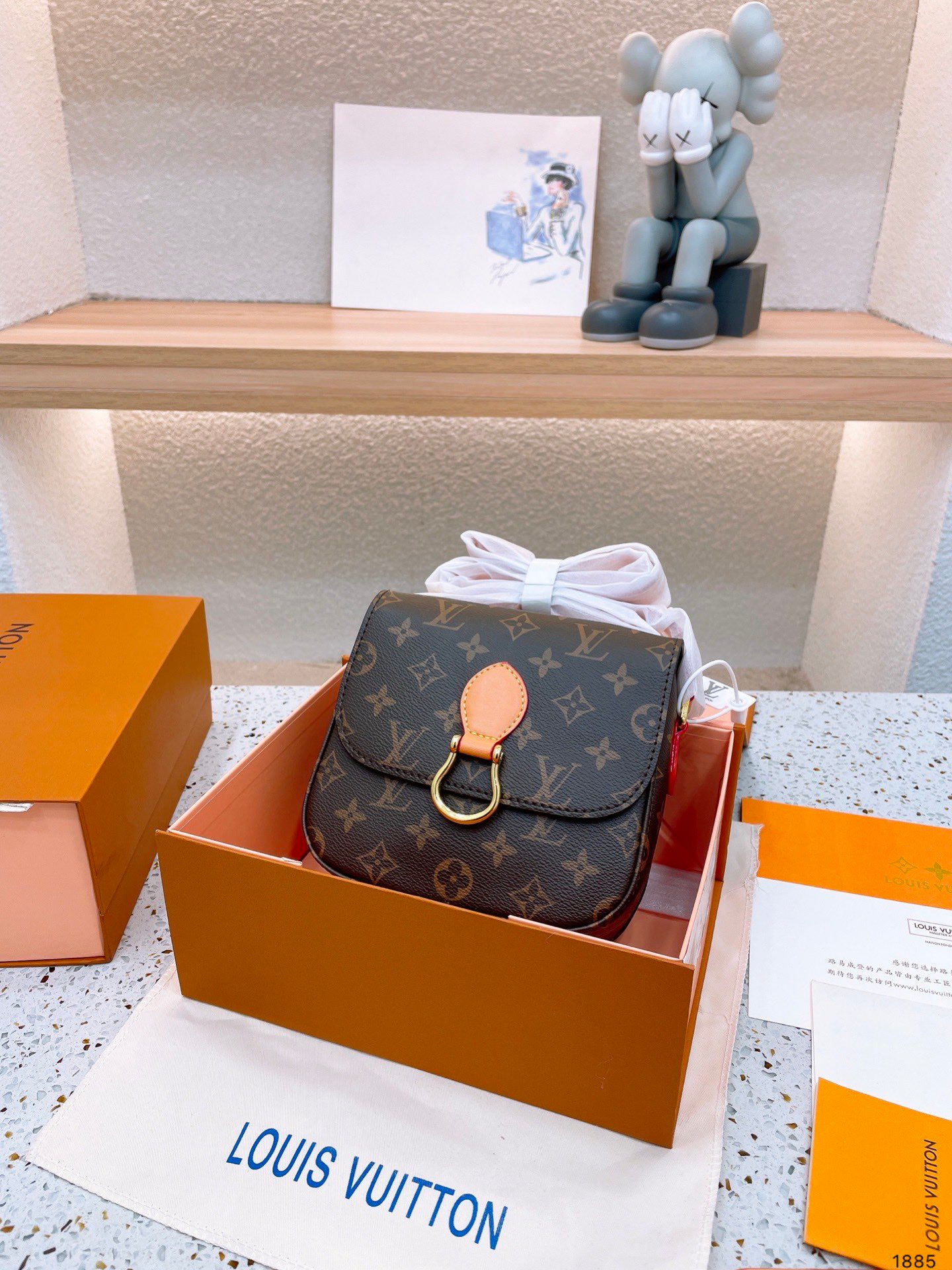 Louis Vuitton Monogram Canvas Saint Cloud Bag 18Cm