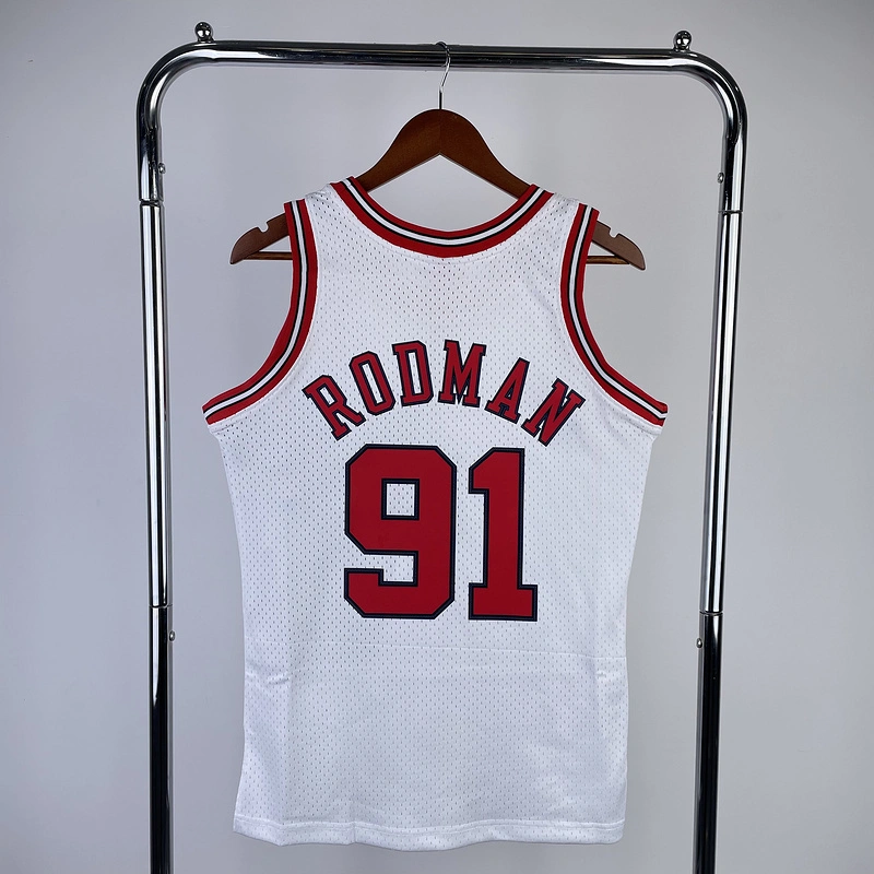 1997-98 NBA Chicago Bulls 91 RODMAN Basketball Jersey