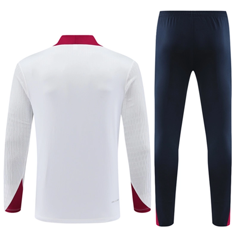 2024-25 England White【Player】 Long Sleeve Training Suit