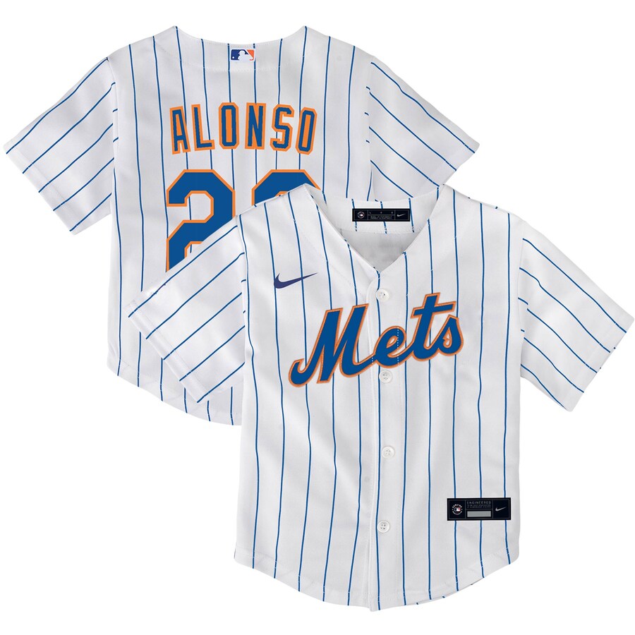 Pete Alonso New York Mets Toddler Home Player Jersey White