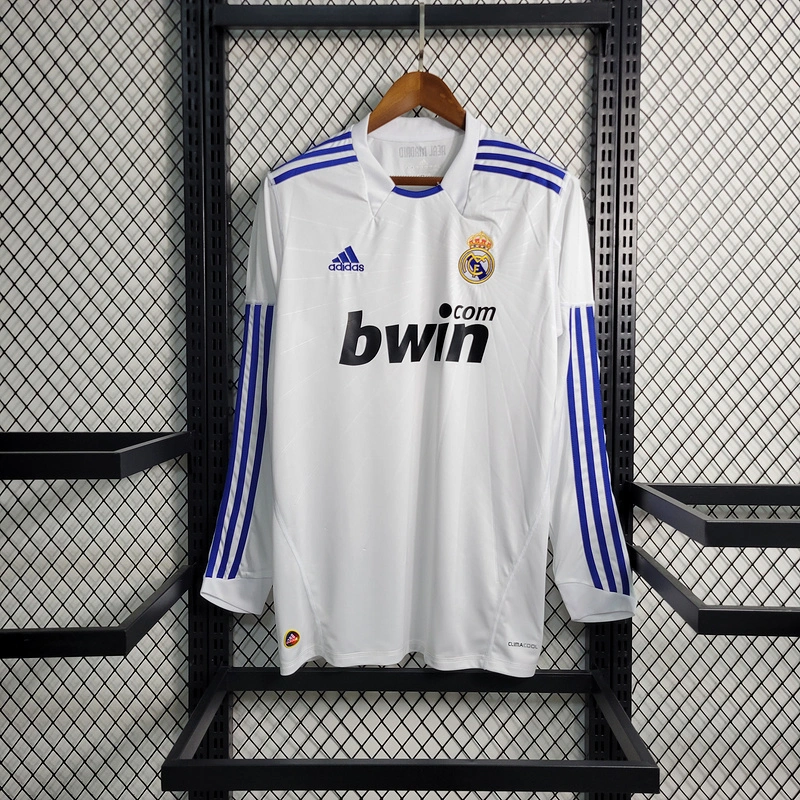 Retro 2010-11 Real Madrid Home Long Sleeve RONALDO  Football jersey retro