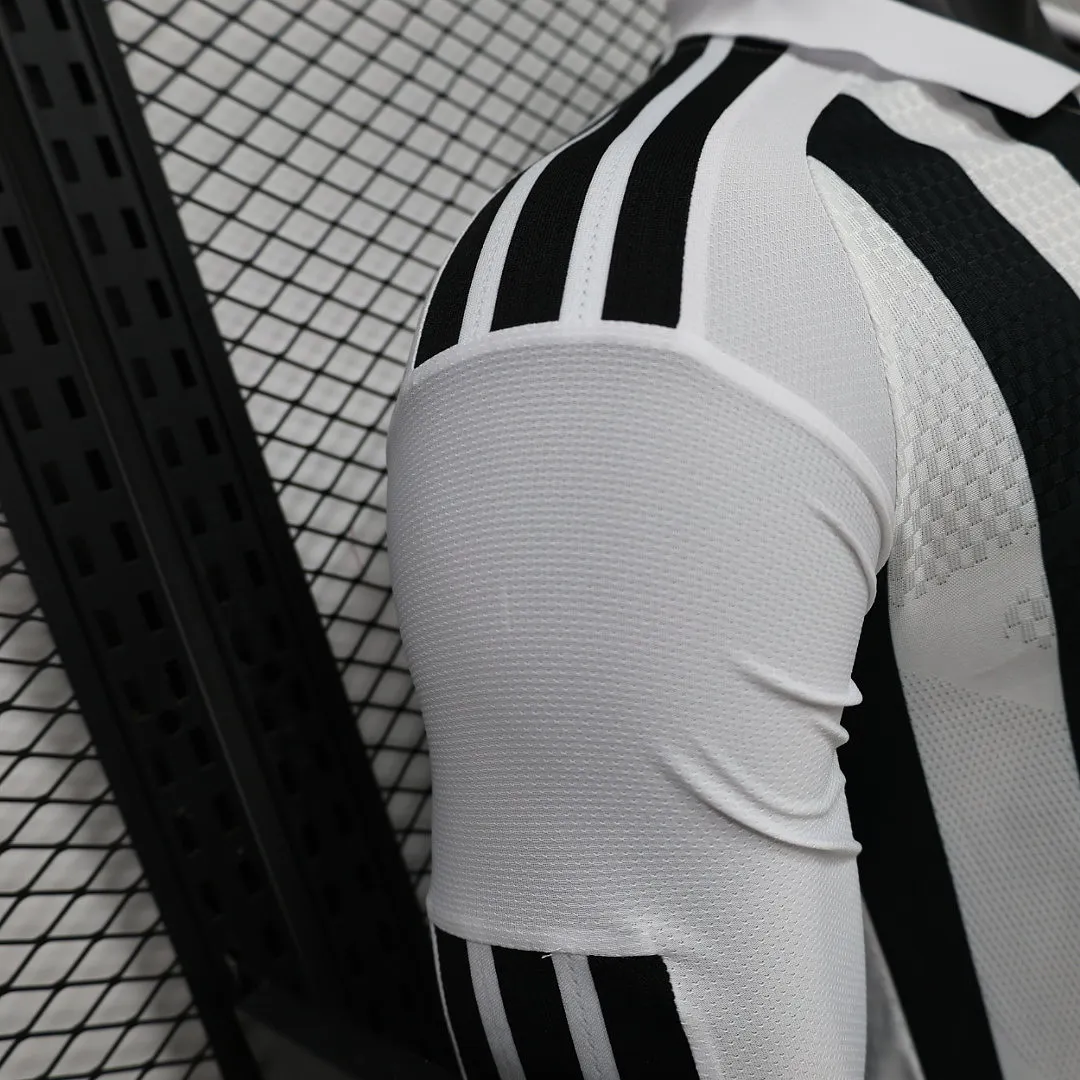 2026/27 Serie A Juventus Team Home Football Jersey Player Version Long Sleeves - JerseyFun