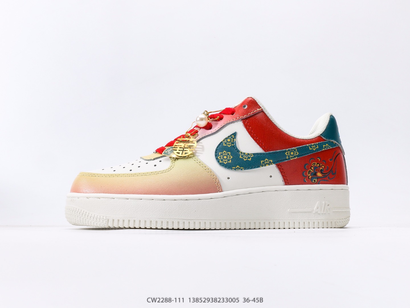 Nike Air Force 1 Low Chinese Wedding Double Happiness Custom