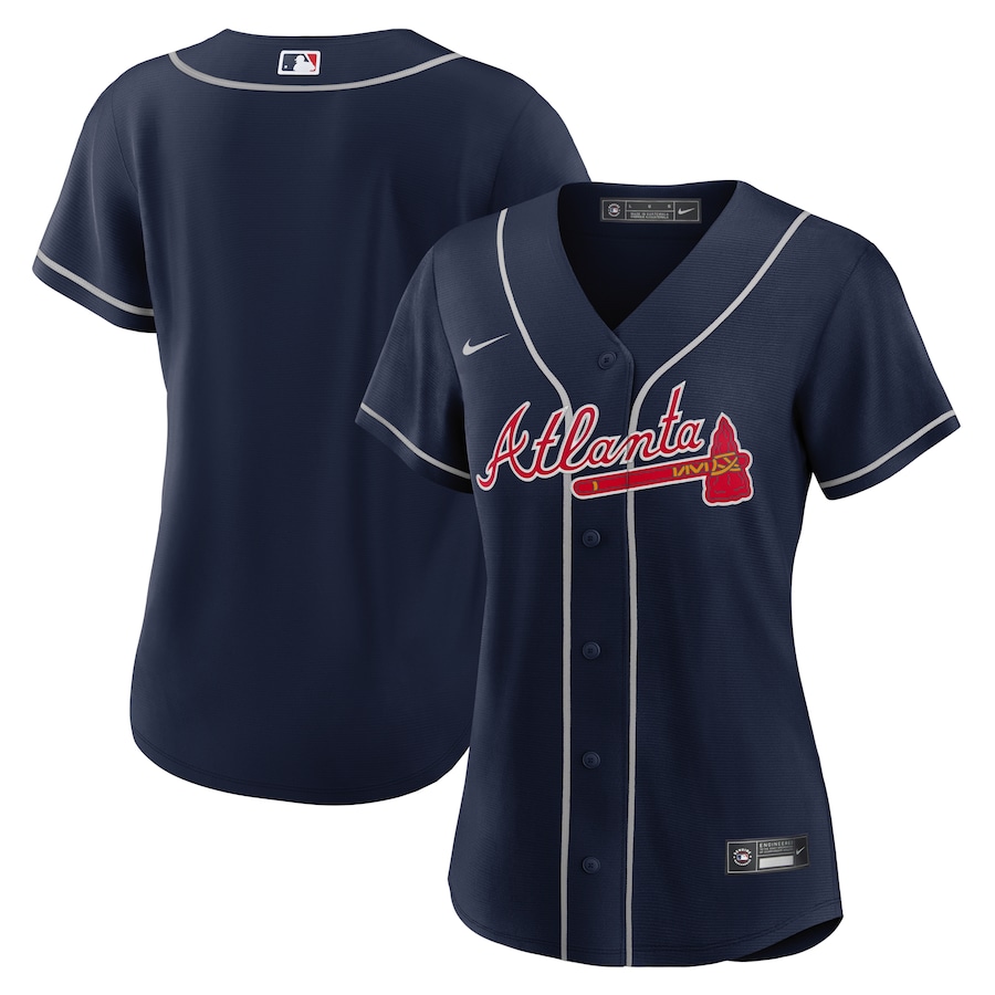 Atlanta Braves Women's Alternate Team Jersey Navy