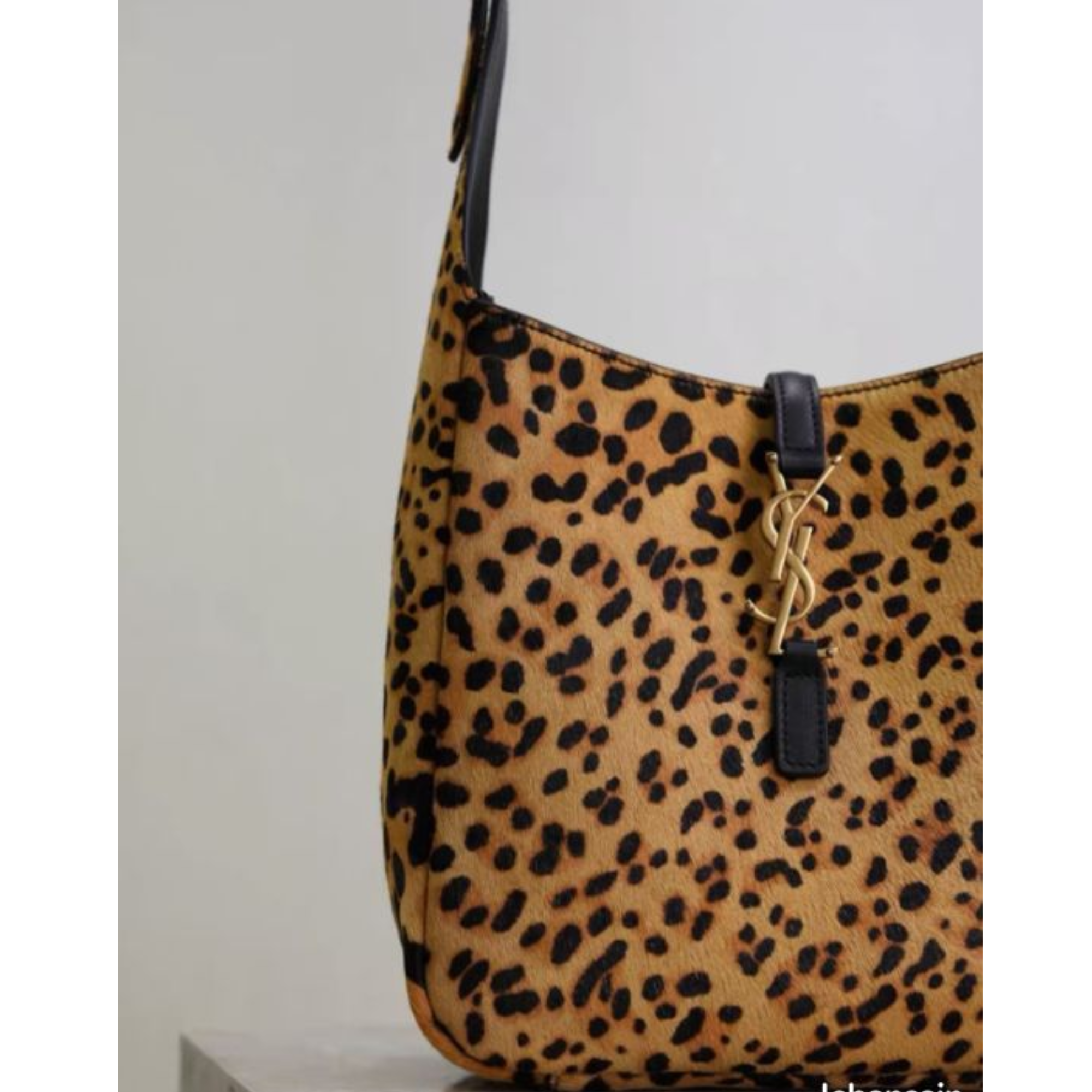 Saint Laurent Leopard Grace Shoulder Bag 23cm