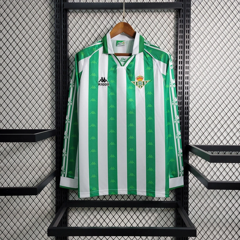 Retro 1995-97 Real Betis Home Long Sleeve Shirt retro football jersey retro
