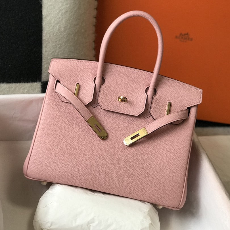 Hermes Birkin 35Cm Pink Togo Leather Gold Hardware