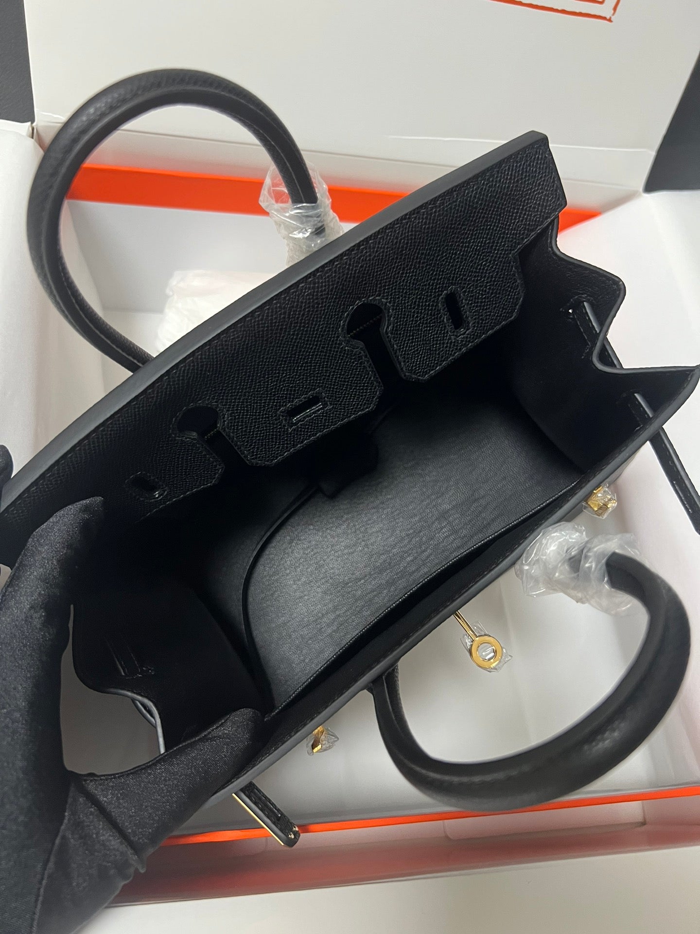 Hermes Birkin Sellier Black Epsom Leather Gold Hardware