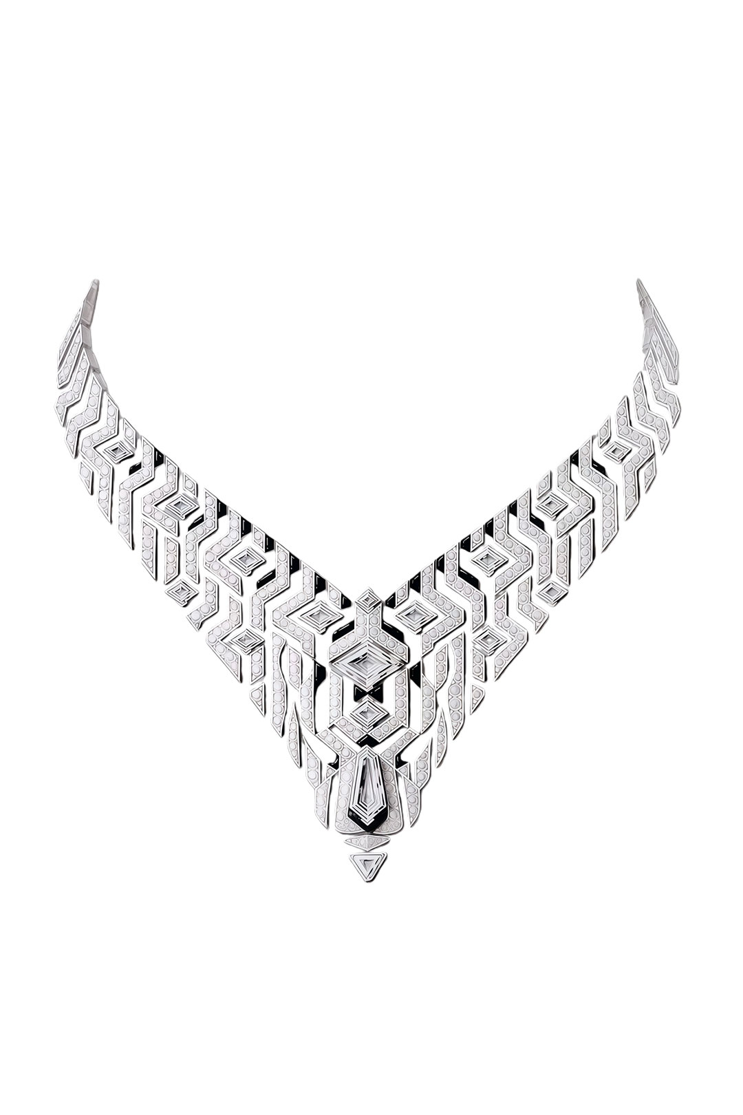 Cartier diamond snow leopard necklace