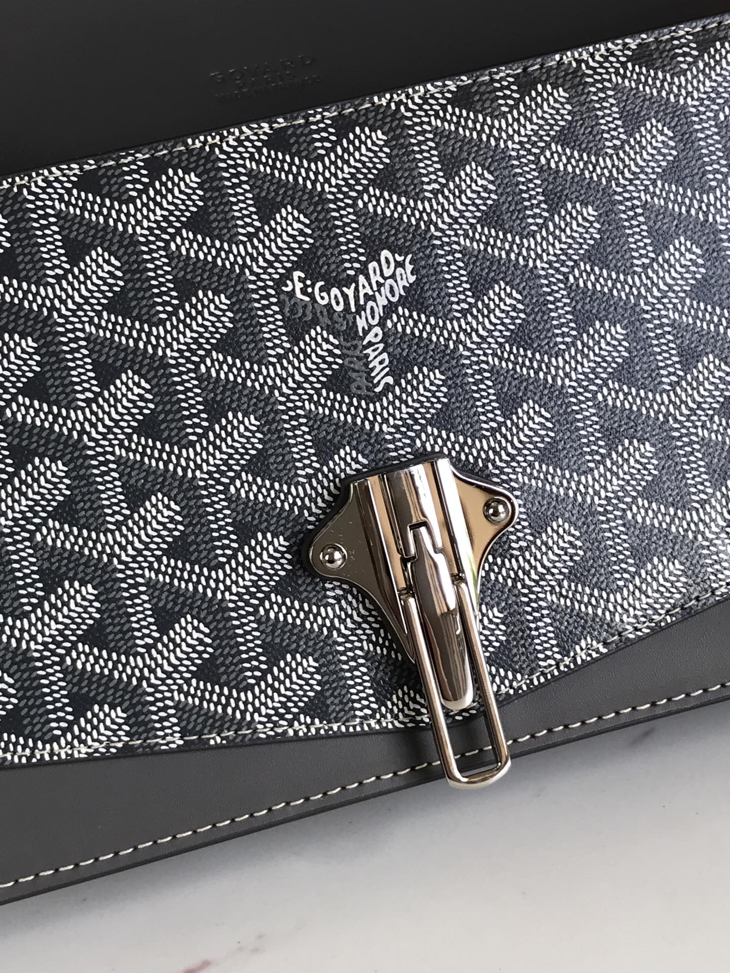 Goyard Duchesse Marie-Caroline Bag 25cm Gray Goyardine Canvas And Smooth Calfskin