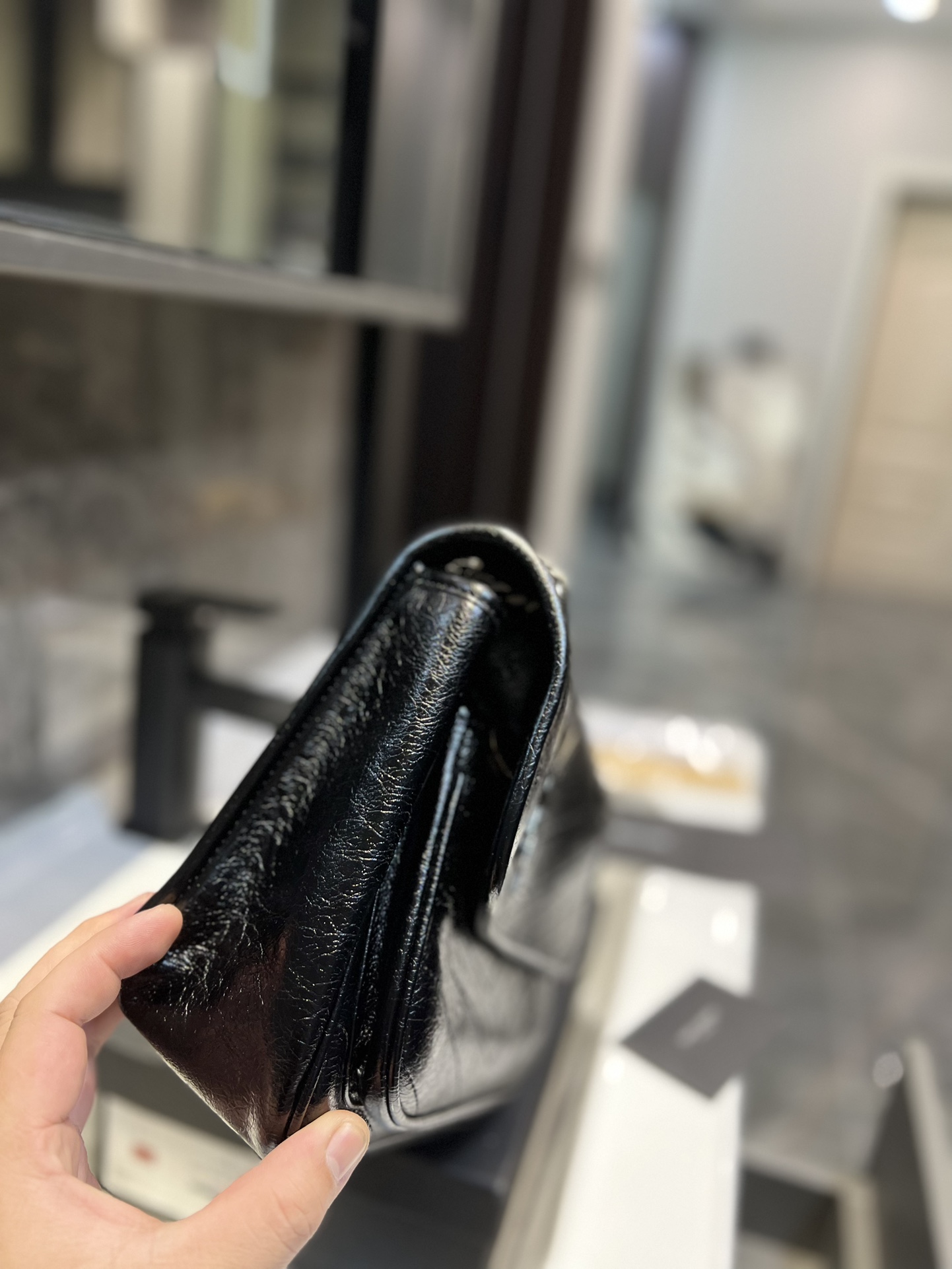 Saint Laurent Niki Baby Chain Bag In Black