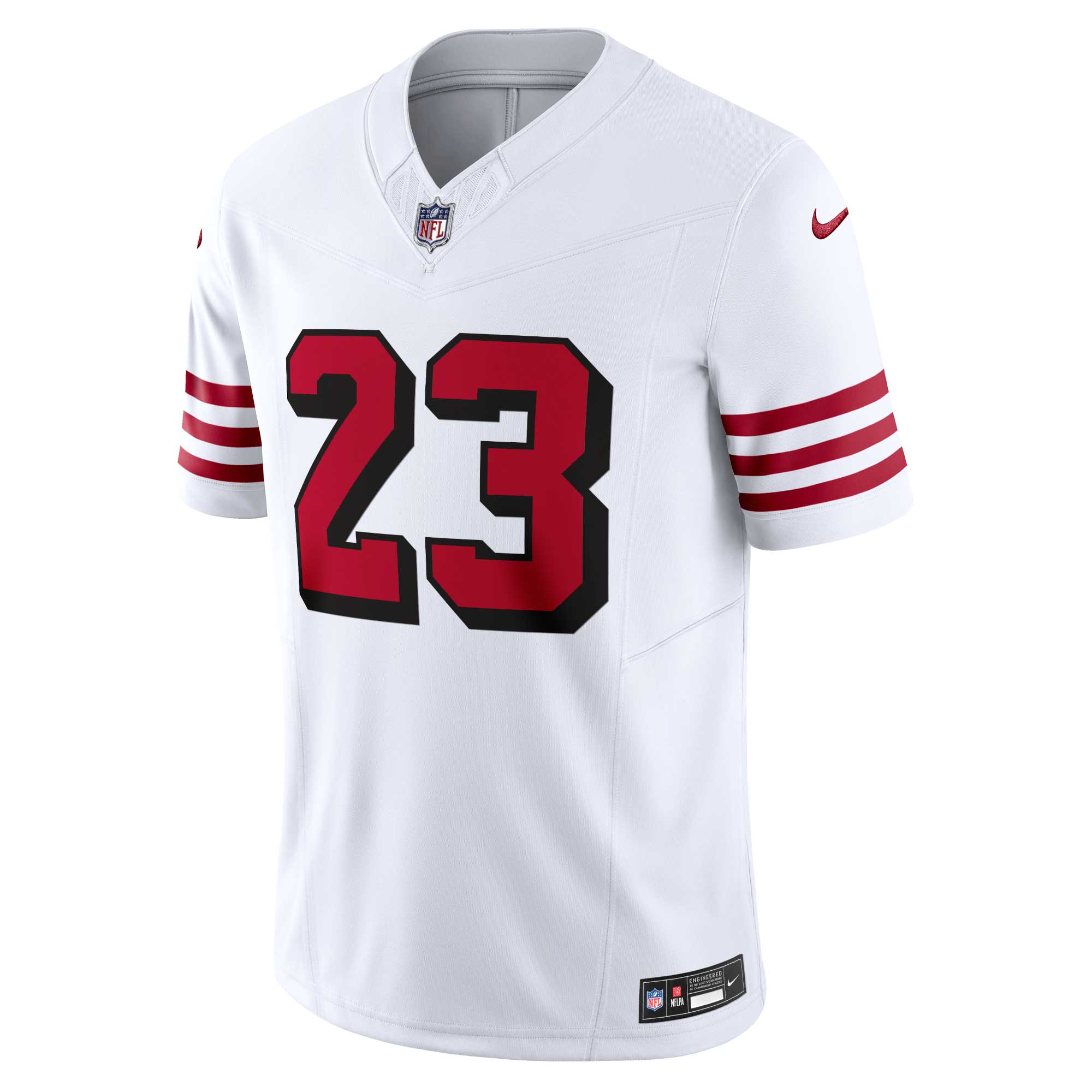 Christian McCaffrey San Francisco 49ers Nike Vapor F.U.S.E. Limited 2nd Alternate Jersey - White