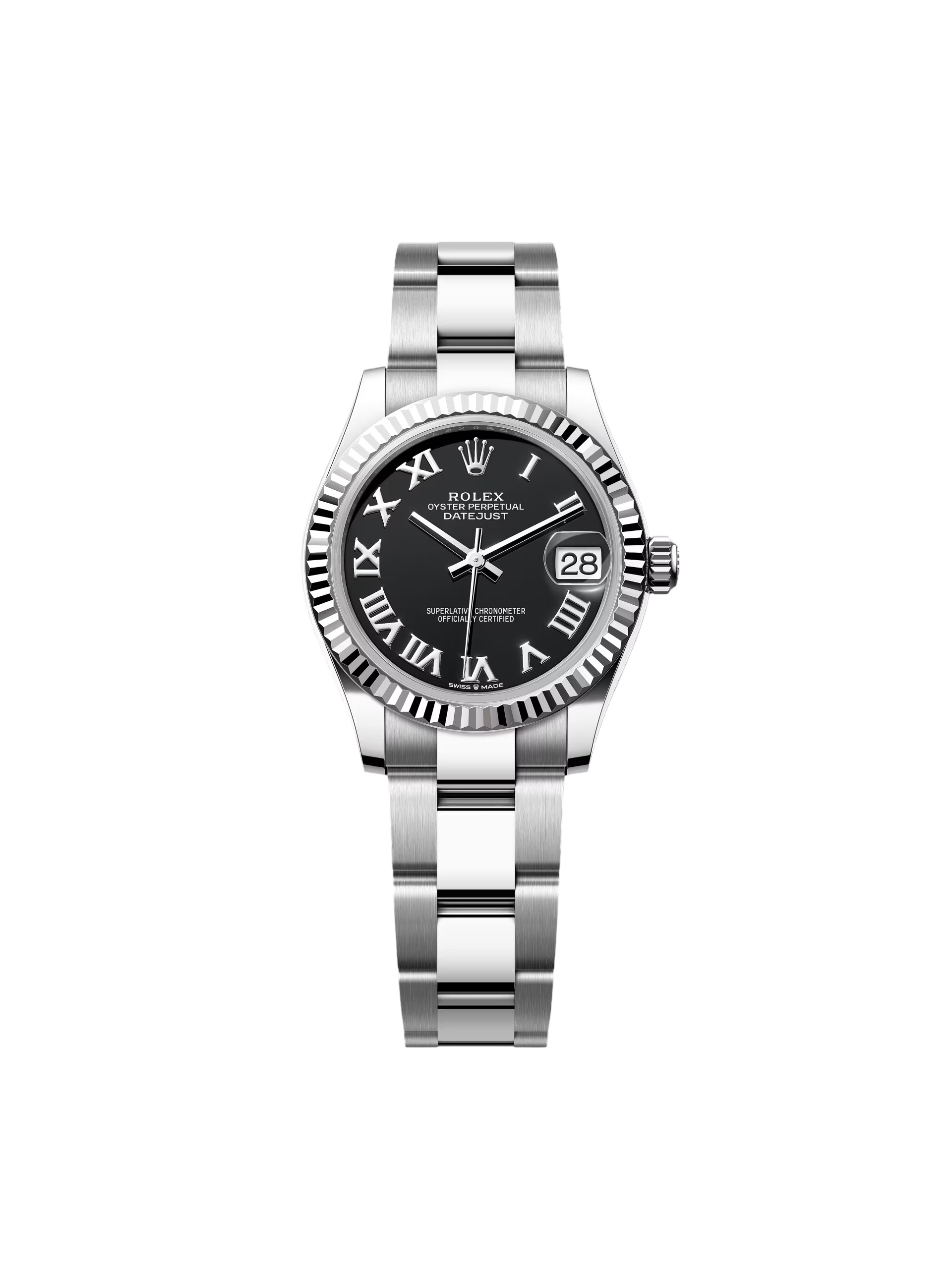 Rolex Datejust m278274-0001/0002 Bright Black Dial 31mm Oyster Bracelet