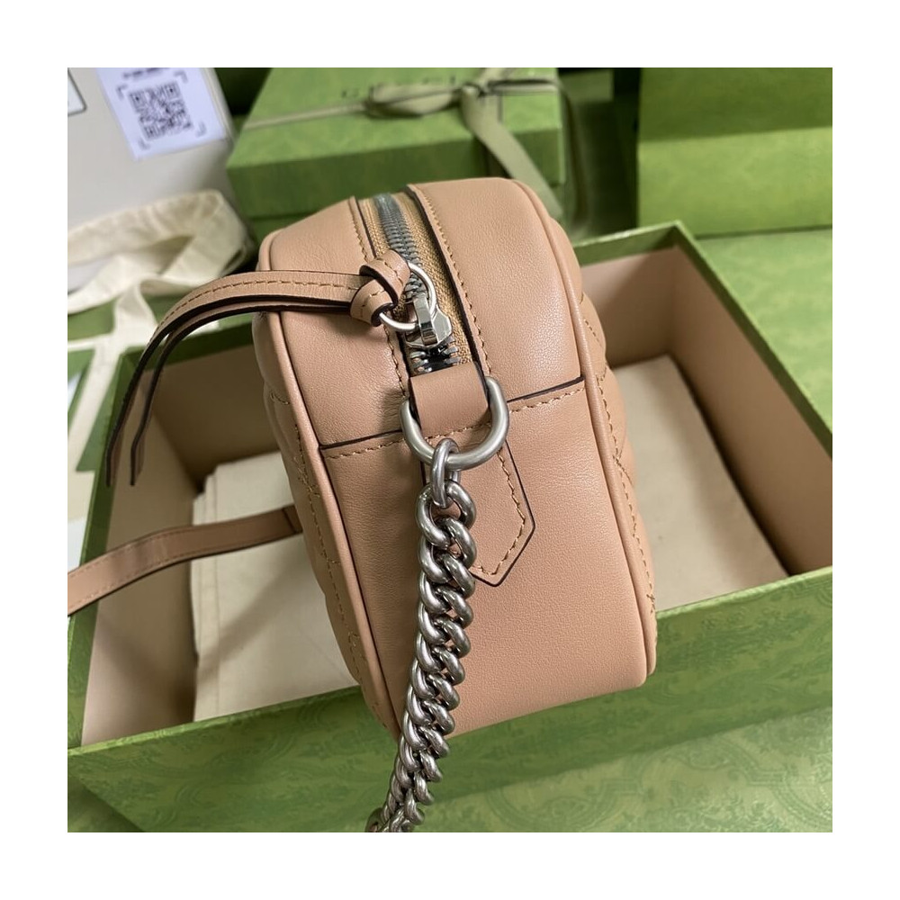 Gucci GG Marmont Small Shoulder Bag Rose Beige