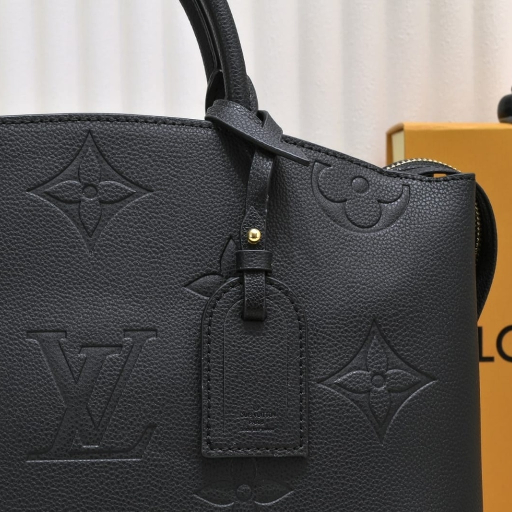 Louis Vuitton Grand Palais Monogram Empreinte Leather Black 34cm M45811