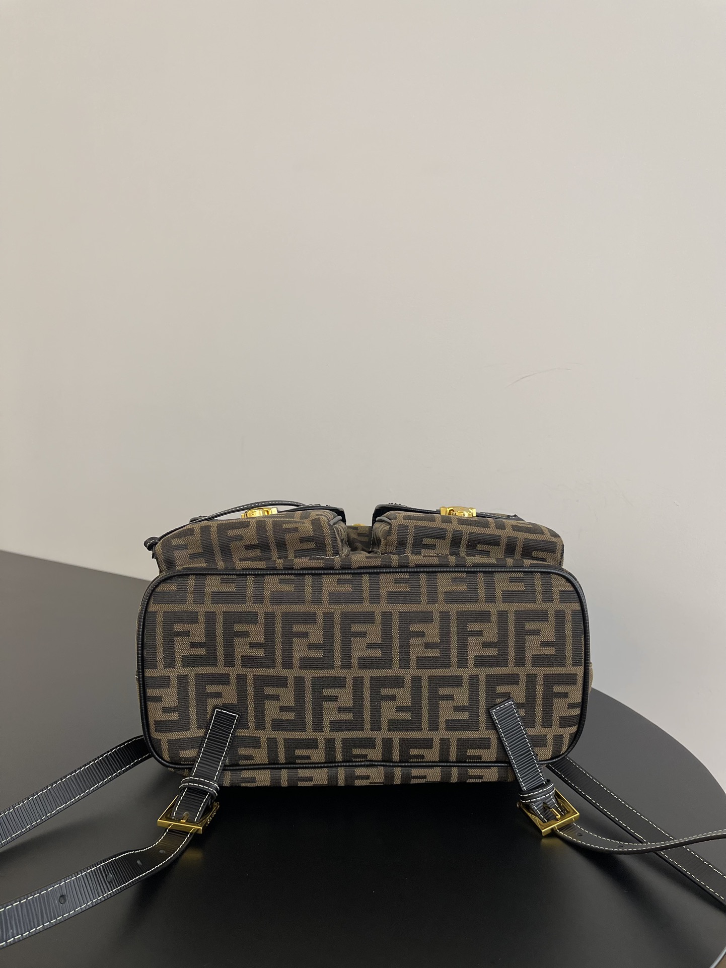 Fendi Zucca Brown Canvas Backpack 38cm