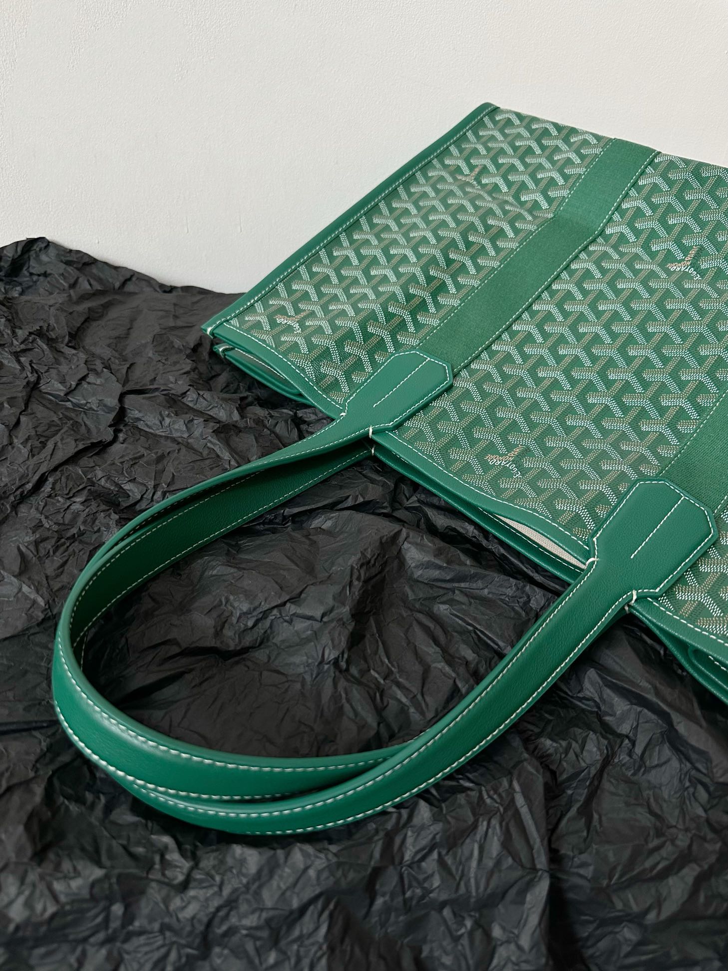 Goyard Goya Villette Tote 45Cm Green Canvas