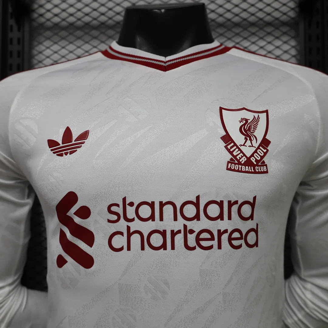 2026/27 Premier League Liverpool Team Away Football Jersey Player Version Long Sleeves - JerseyFun