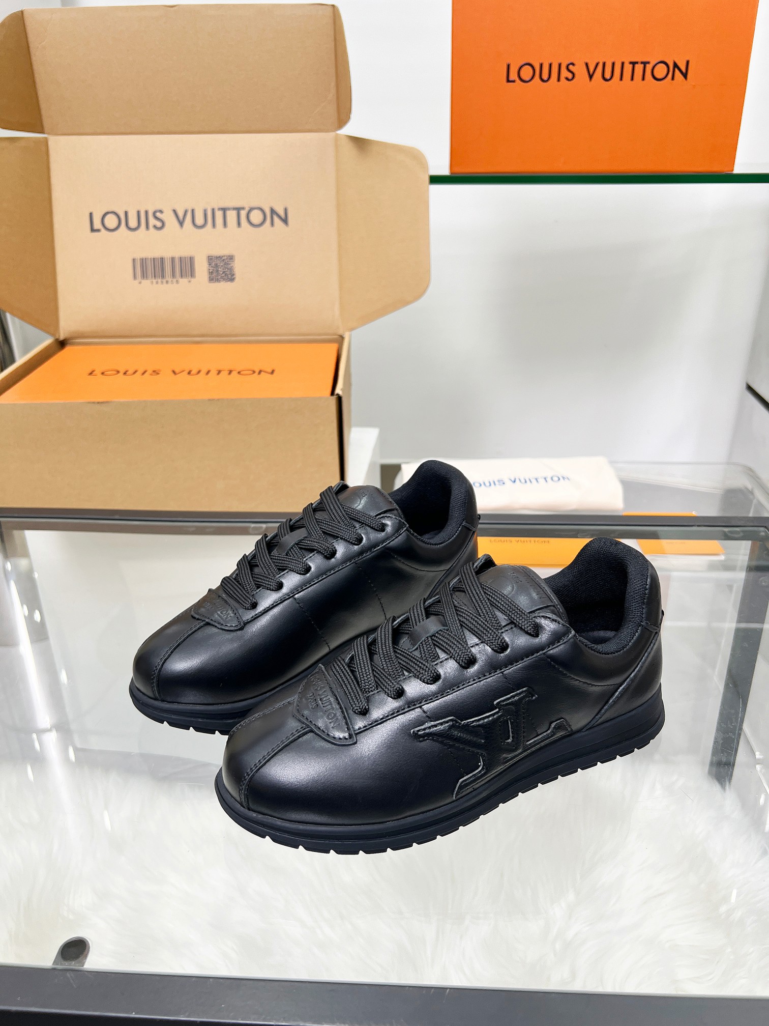 Louis Vuitton LV Trainer Triple Black Sneakers – Women’s Shoes