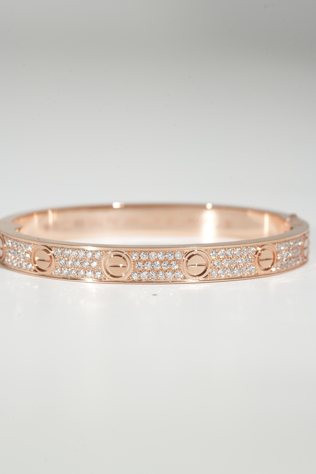 Cartier Wide Pavé Diamond Bangles