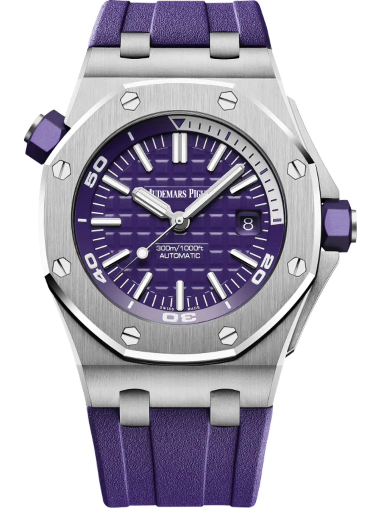 Audemars Piguet Offshore Diver Purple Dial 42mm 15710ST.OO.A077CA.0