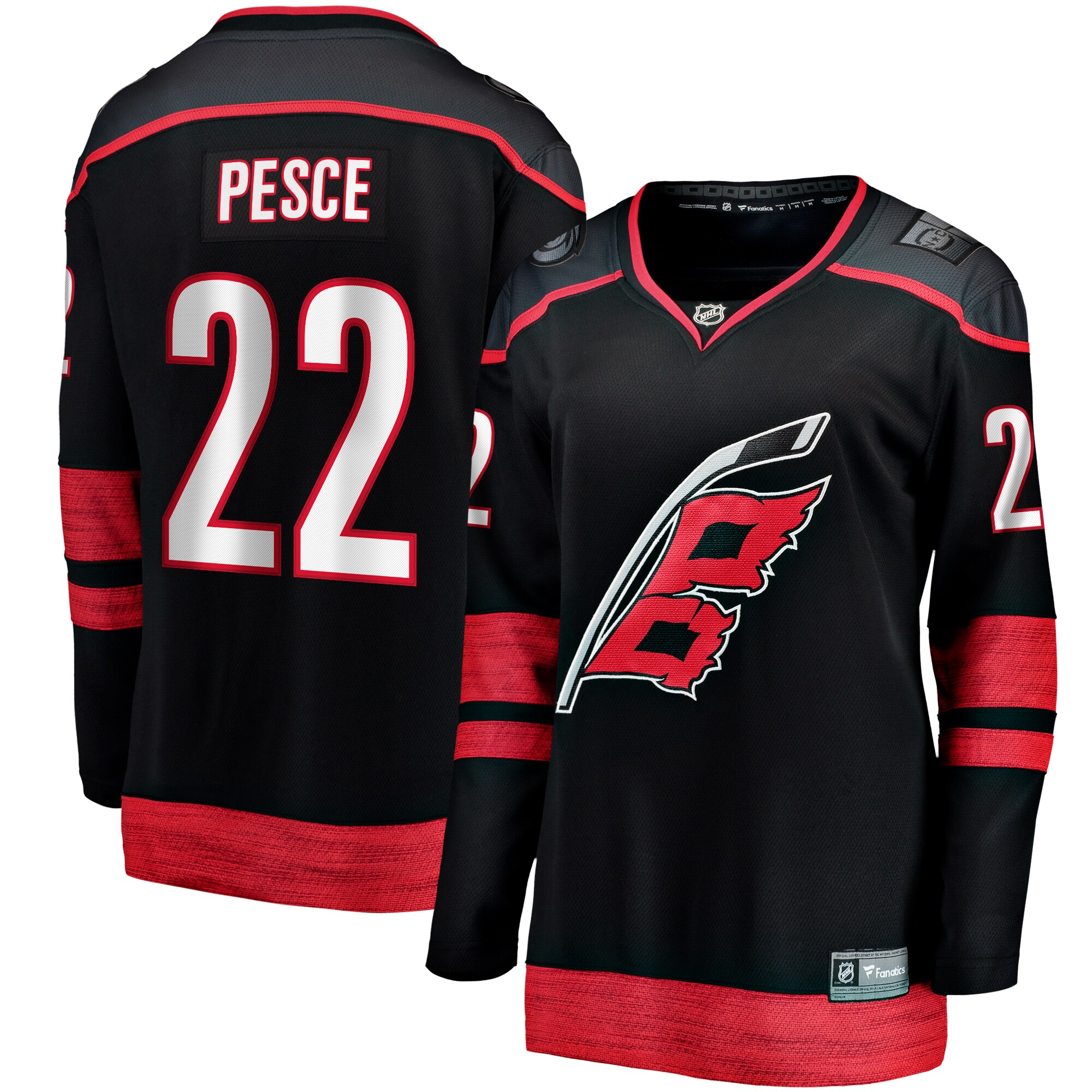 Brett Pesce Carolina Hurricanes Fanatics Women’s Home Breakaway Player Jersey – Black