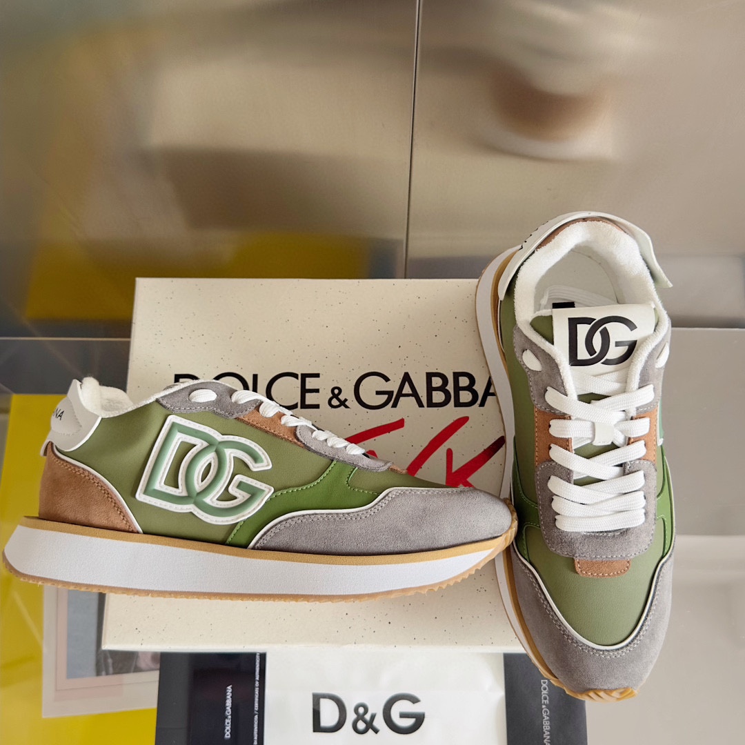 DOLCE & GABBANA Mixed-material DG CUSHION sneakers